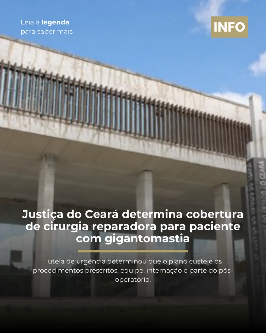 Justiça do Ceará determina cobertura de cirurgia reparadora para paciente com gigantomastia